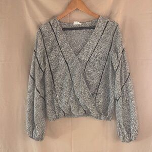 Sienna Sky Black and Cream Blouse